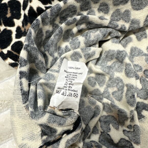 J crew Women Leopard Pattern Sweater Size Medium - Picture 8 of 8